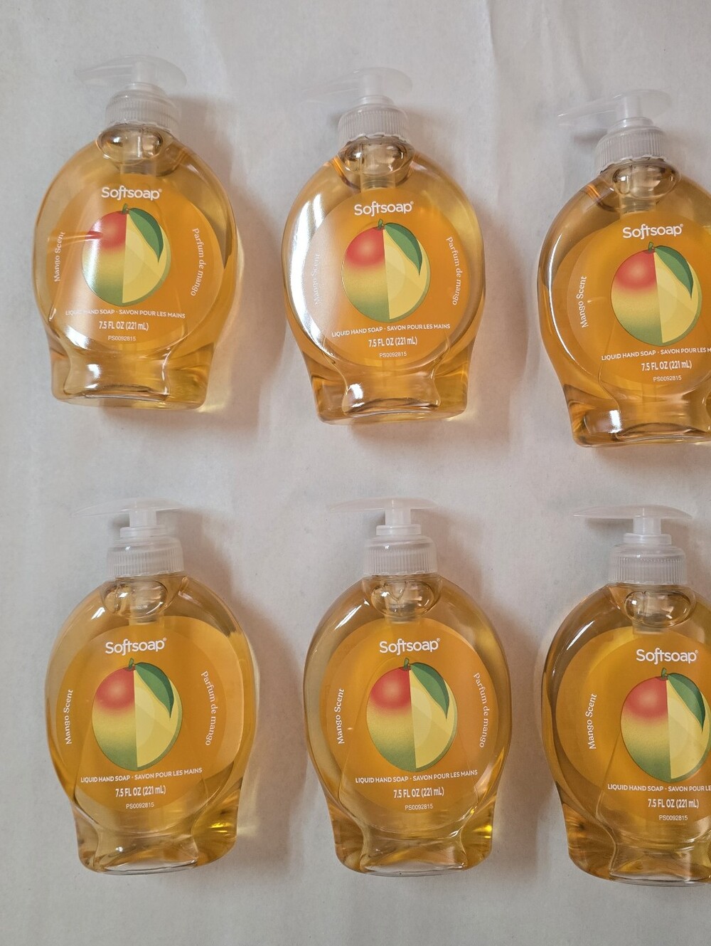 Softsoap Mango Scent Hand Soap Set Of 6 Limited Edition 7.5oz Bathrooms Liquid